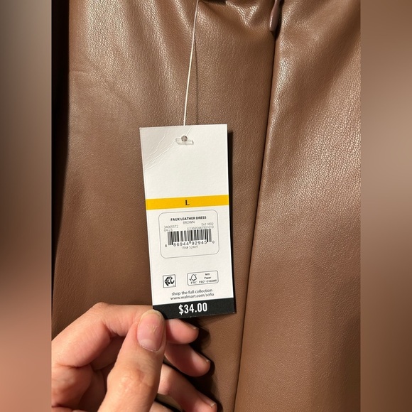 Faux Leather Dresss NWT - Picture 8 of 11